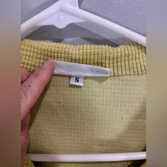 Bryn Walker Cotton Corduroy Waffle Shirt Jacket Size Small Button Up Shacket - Picture 8 of 9